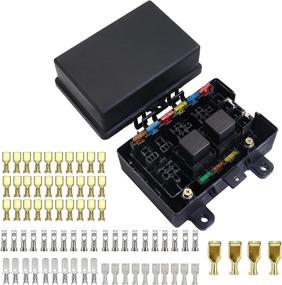 img 4 attached to 🔧 IZTOSS 21-Slot Relay Box: High-Performance 7 Relays, 9 ATC/ATO Fuses Holder for Automotive and Marine Engine Bay