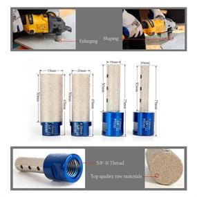 img 3 attached to Raizi 3/4 Inch Diamond Finger Milling Bits For Enlarging Shaping Holes On Porcelain Tile Ceramic Marble Granite Milling Tools 1 Pc