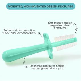 img 3 attached to Grabease Double Sided Toothbrush: Safe And Effective Toddler Teeth Cleaning Solution With Anti-Choke Guard And Bonus Finger Brush