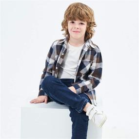 img 1 attached to 🎄 Christmas Flannel T-Shirt for Toddler Boys - Tops, Tees & Shirts Collection