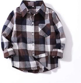 img 3 attached to 🎄 Christmas Flannel T-Shirt for Toddler Boys - Tops, Tees & Shirts Collection