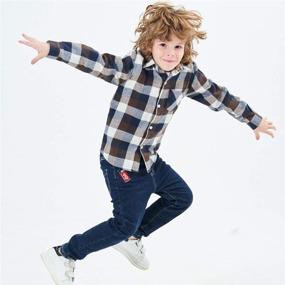 img 2 attached to 🎄 Christmas Flannel T-Shirt for Toddler Boys - Tops, Tees & Shirts Collection