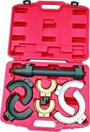 🔧 efficient fork strut coil spring compressor extractor tool set for easy swapping logo