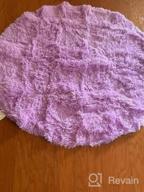 img 1 attached to PAGISOFE 4 X 4 Ft Light Pink Round Area Rug - Shaggy, Fluffy, And Comfy Rug Ideal For Girls Bedroom, Teepee, Baby Nursery Or Reading Room - Circular Rug For Kids With Furry Carpets And Soft Texture. review by Heidi Davis