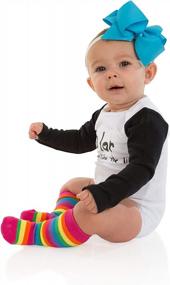 img 2 attached to Keep Your Little One'S Feet Fashionable And Cozy: Shop JuDanzy Knee High Tube Socks For Kids In A 2 Pack