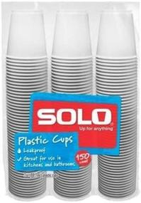 img 4 attached to 🥤 150-Count Package of Solo 3-Ounce Plastic Bathroom Cups (150)