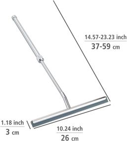 img 1 attached to 🚿 Wenko Glass Doors, Bathroom Squeegee for Shower, Stainless Steel 10.2x14.6-23.2x1.2 inches, 1x10x15-23 inches, Shiny