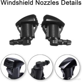 img 3 attached to Windshield Nozzles Corolla Replaces 85381 AE020 Replacement Parts