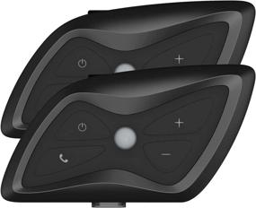 img 4 attached to 🏍️ Teleheer T6 Plus Motorcycle Bluetooth Headset: Waterproof Intercom for Ski/ATV/Dirt Bike - 2 Pack (Black)