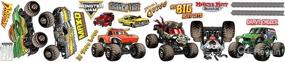 img 1 attached to Vibrant Monster Jam Children's Room Decorations - Small Wall Decals & Party Supplies: BirthdayExpress