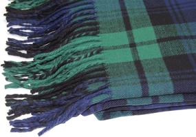 img 3 attached to 🧣 Cozy and Stylish: Explore Our Oversized Scottish Tartan Cashmere Winter Women's Accessories Collection at Scarves & Wraps