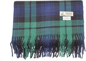 img 2 attached to 🧣 Cozy and Stylish: Explore Our Oversized Scottish Tartan Cashmere Winter Women's Accessories Collection at Scarves & Wraps