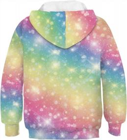 img 3 attached to Cute Unicorn Hoodie Pullover Sweatshirt For Womens Girls & Kids - Ainuno