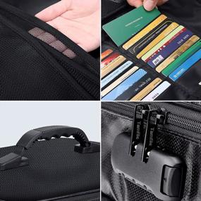 img 2 attached to Securely Store Your Important Documents With Tamfile Fireproof And Waterproof Document Organizer Bag Featuring Multi-Layer Storage Space And Password Lock