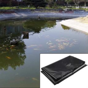 img 3 attached to 6 X 6.6 Feet Black Rubber Pond Liner For Water Garden Ponds, Streams, And Fountains By Firlar