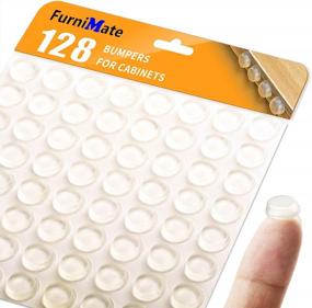 img 4 attached to Protect Your Cabinet Doors And Drawers With 128 Adhesive Rubber Bumpers - Sound Dampening And Perfect For Picture Frames And Cutting Boards!