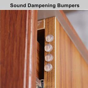 img 3 attached to Protect Your Cabinet Doors And Drawers With 128 Adhesive Rubber Bumpers - Sound Dampening And Perfect For Picture Frames And Cutting Boards!
