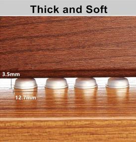 img 1 attached to Protect Your Cabinet Doors And Drawers With 128 Adhesive Rubber Bumpers - Sound Dampening And Perfect For Picture Frames And Cutting Boards!