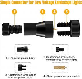 img 3 attached to 16Pack ZUCKEO Low Voltage Connectors For Landscape Lighting Wire - 12-16 Gauge Cable Connector For LED Flood Yard Light Outdoor Spotlights