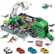 приготовьтесь к приключениям с набором из 25 игрушек-грузовиков с динозаврами gifts2u - идеально подходит для мальчиков 3-8 лет! логотип