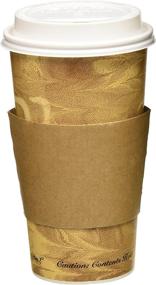 img 1 attached to 🔥 Mistique 20oz Hot Paper Cups with Lids and Sleeves: 50 Pack for Versatile Beverage Enjoyment