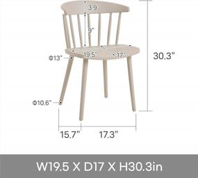 img 2 attached to Set Of 4 Durable Modern Pastel Tone Plastic Chairs For Kitchen, Dining & Bedroom - Roomnhome
