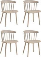 set of 4 durable modern pastel tone plastic chairs for kitchen, dining & bedroom - roomnhome logo