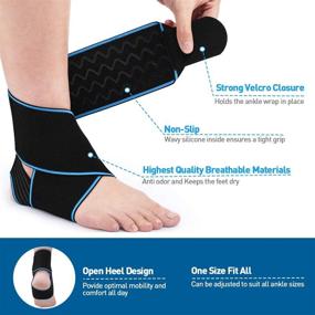 img 1 attached to Ultimate Support For Active Feet: AVIDDA Adjustable Compression Ankle Brace For Men And Women