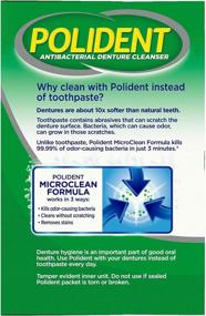 img 1 attached to 🦷 Efficiently Clean Dentures with Polident Antibacterial Denture Cleanser Tablets