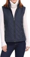 allegra womens collar lightweight quilted women's clothing : coats, jackets & vests logo