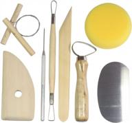 8-piece pottery tool kit - hts 108t7 for crafting and sculpting projects (1 pack) logo