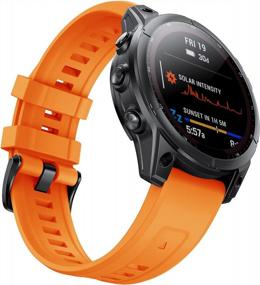 img 3 attached to NotoCity Silicone Watch Band For Fenix 6S And 5S Plus: Quickfit, Durable, And Ergonomic