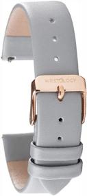 img 4 attached to Upgrade Your Watch With WRISTOLOGY'S Quick Release Leather Watch Band - Available In Multiple Colors And Sizes For Men And Women