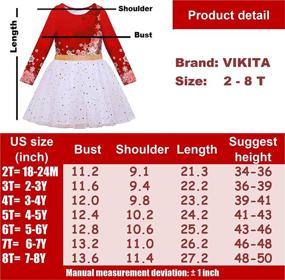 img 3 attached to 👗 VIKITA Knee Length Toddler Winter Dresses Girl's Clothing Collection at Dresses