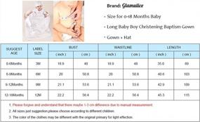 img 2 attached to Stylish And Elegant Baby Boy Baptism Christening Gown For Blessing Ceremony By Glamulice