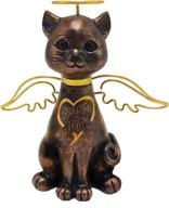 🐱✨ cat memorial statue - angelic tribute for cat lovers - enhance your pet urn or picture with a cherished remembrance area логотип