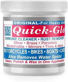 img 1 attached to 🌟 Quick Glo Chrome Cleaner - 8 oz Jar: Premium Shine Made Easy!