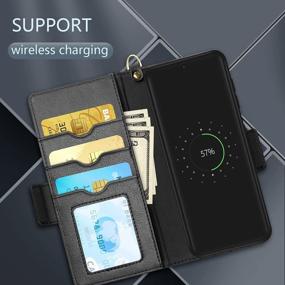 img 1 attached to Protect Your Samsung Galaxy S22 Ultra 6.8" With Skycase Magnetic Detachable Flip Folio Wallet Case With Wireless Charging And Multiple Features