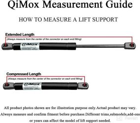 img 1 attached to 🚪 High-Quality Qty (2) QiMox Rear Hatch Hatchback Struts Lift Supports for Kia Soul 2014-2019 (81780B2000, 81780-B2000, PM3630)