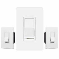 upgrade your lighting with bestten dimmer switches: 3 pack 3 way or single pole, compatible with multiple bulb types, ul listed logo