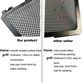 img 3 attached to 🔒 Xitomer Radiator Guard Aluminum for FZ-07/MT-07 2013-2020 - Grille Cover