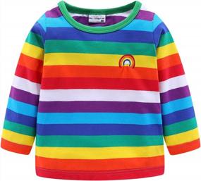 img 4 attached to Mud Kingdom T Shirt Sleeve Rainbow Apparel & Accessories Baby Girls