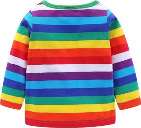 img 3 attached to Mud Kingdom T Shirt Sleeve Rainbow Apparel & Accessories Baby Girls