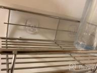 img 1 attached to 2 Tier Stainless Steel Rustproof Wall Mounted Bathroom Shelf Shower Caddy With Hooks And No Drilling Needed! review by David Mills