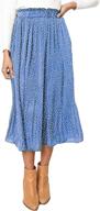 👗 exlura womens pleated pocket skirts: fashionable and functional women's clothing logo
