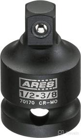 img 2 attached to 🔧 ARES 70170 - 1/2-Inch F to 3/8-Inch M Impact Socket Adapter: Durable Chrome Molybdenum Steel Construction, ANSI Compliant for Lifelong Performance