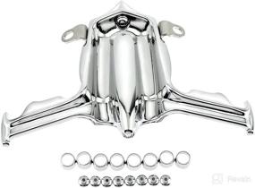 img 2 attached to 🏍️ Chrome Motorcycle Tappet Lifter Block Accent Cover - Perfect Fit for Harley Twin Cam Street Glide Road King 1999-2017