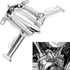 img 4 attached to 🏍️ Chrome Motorcycle Tappet Lifter Block Accent Cover - Perfect Fit for Harley Twin Cam Street Glide Road King 1999-2017