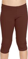 🩴 stretch comfort cotton leggings: ideal medium girls' clothing for ultimate leggings comfort logo