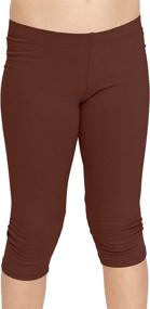 img 4 attached to 🩴 Stretch Comfort Cotton Leggings: Ideal Medium Girls' Clothing for Ultimate Leggings Comfort